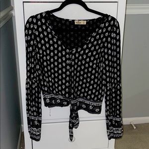 black long sleeve blouse